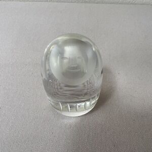 Vintage Hadeland Inuit Eskimo Crystal Figurine Paperweight 2 3/8 Inches